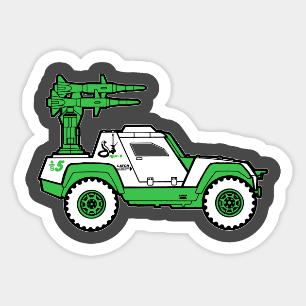 DREADNOK GROUND ASSAULT (Original Green) Sticker by GreenPickleJar